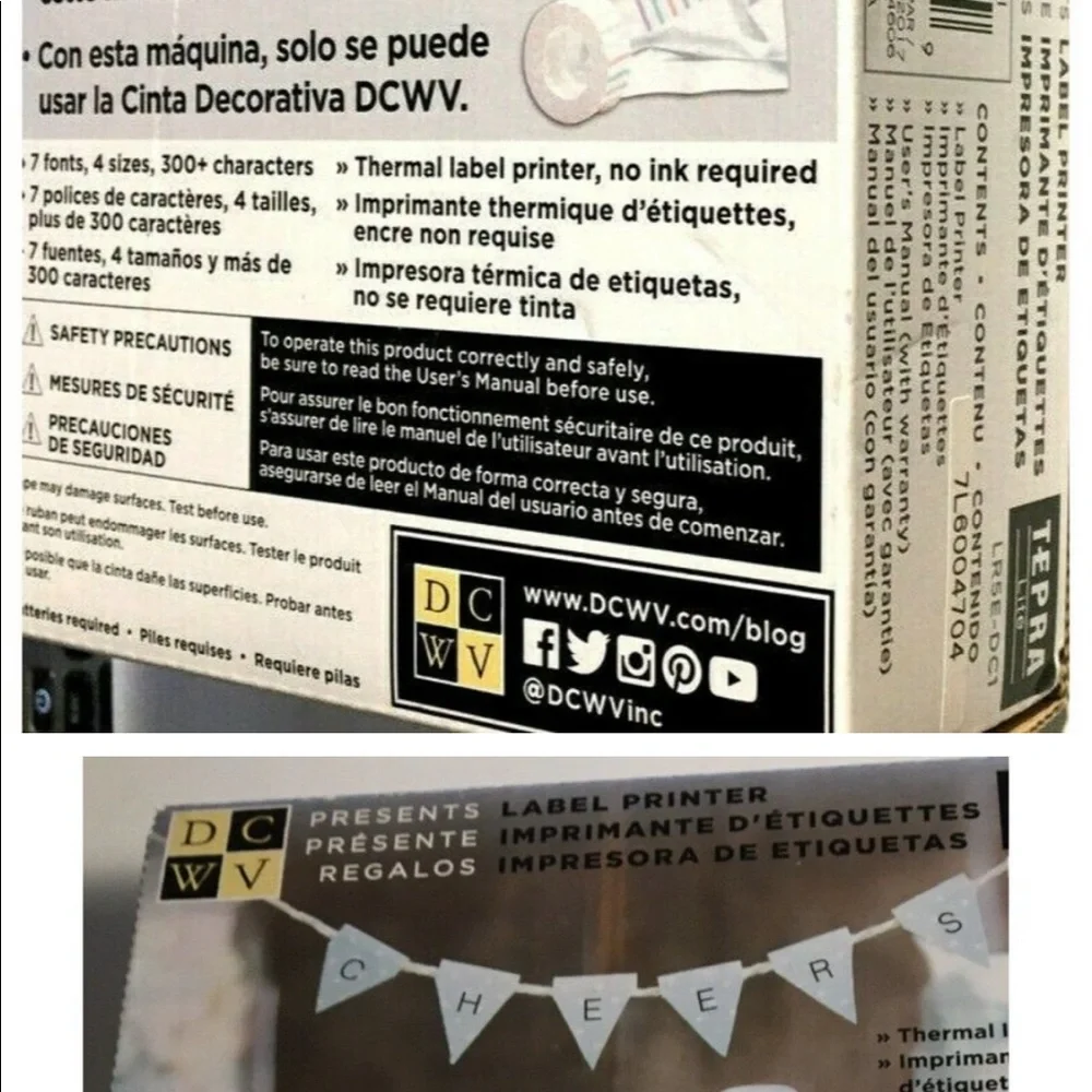 CDCWV TEPRA LITE LR5E-DC1 LABEL PRINTER